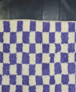 Violet and White Rug
