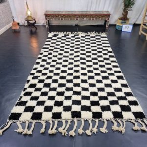 Checkered Black Rug