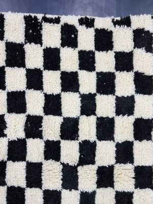 Checkered Black Rug