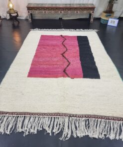 Pink And Black Rug