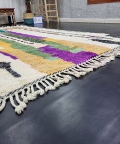 Purple And Green Wool Rug