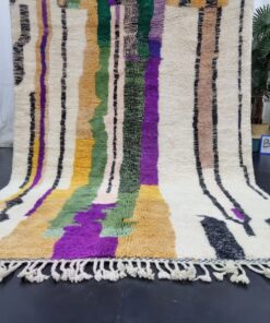Purple And Green Wool Rug