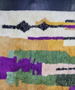 Purple And Green Wool Rug