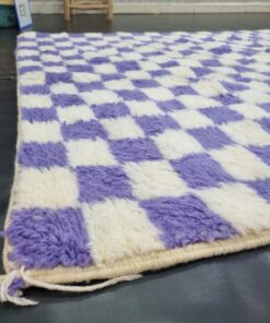 Purple and White Rug