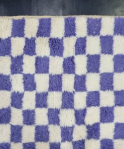 Purple and White Rug