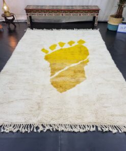 White And Yellow Rug