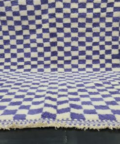 Violet and White Rug