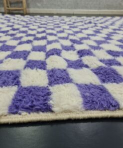 Violet and White Rug