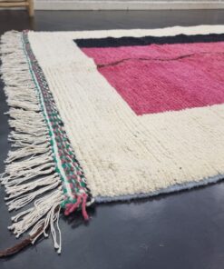 Pink And Black Rug