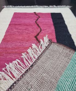 Pink And Black Rug