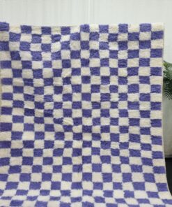 Purple and White Rug