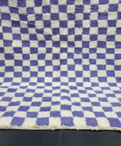 Purple and White Rug