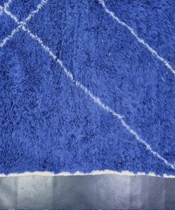 Dark Blue Geometric Rug