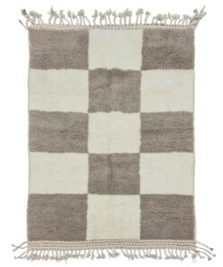 Brown and White Rug