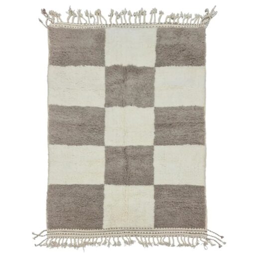 Brown and White Rug
