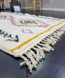 White And Purple Rug