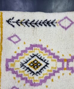 White And Purple Rug