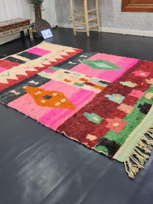 Pink And Green Rug
