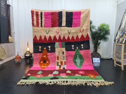 Pink And Green Rug