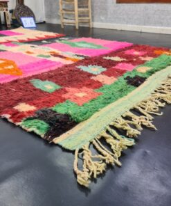 Pink And Green Rug