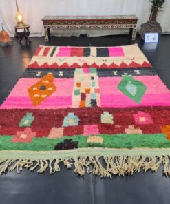 Pink And Green Rug