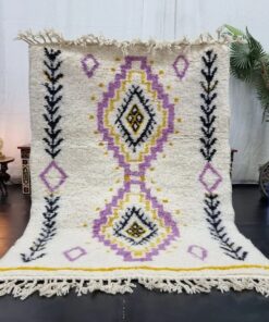 White And Purple Rug