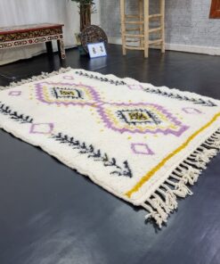 White And Purple Rug