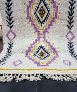 White And Purple Rug