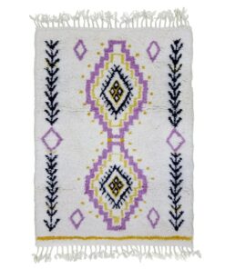 White And Purple Rug