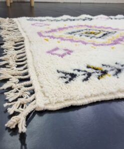 White And Purple Rug