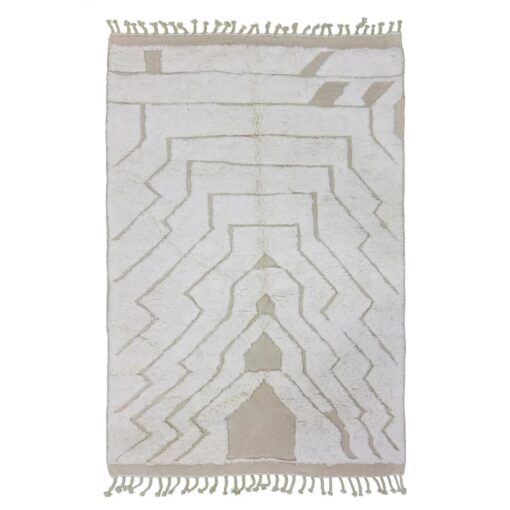 Striped White Rug