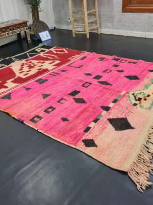 Pink And Red Rug