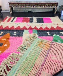 Pink And Green Rug