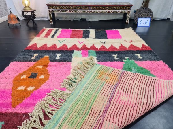 Pink And Green Rug