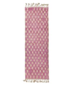 Pink Checkered Rug