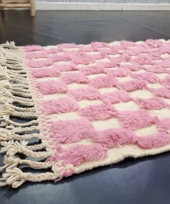Pink Checkered Rug