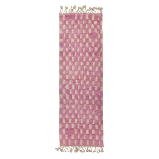 Pink Checkered Rug