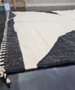 Black And White Flat Rug