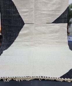 Black And White Flat Rug