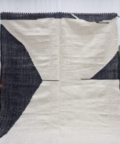 Black And White Flat Rug