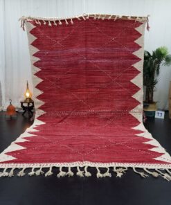Red And White Rug
