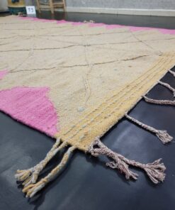 Light Gray And Pink Rug