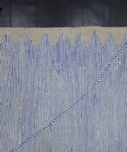 Blue And Light Gray Wool Rug