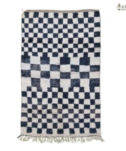 Tan and Black Tribal rug