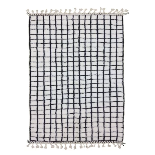 White And Black Rug