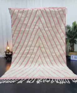 Pink And White Rug