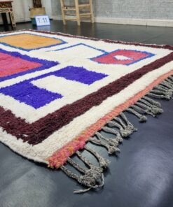 Dark Blue And Pink Rug