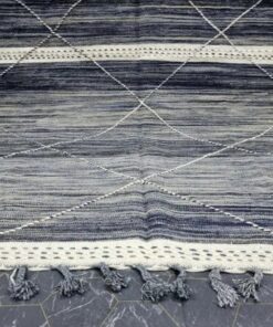 Black and Blue Rug
