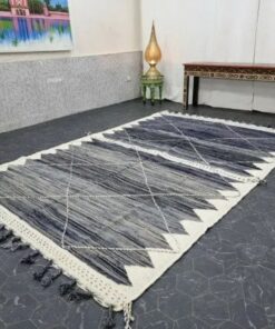 Black and Blue Rug