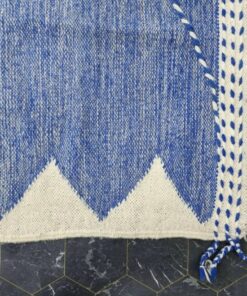 Blue And White Rug